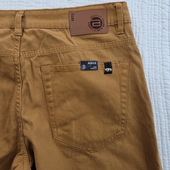 NEW Buffalo By David Bitton Ash-X Jeans Men's Size W32 L30 Brown Stretch Fit NWT - Picture 10 of 15